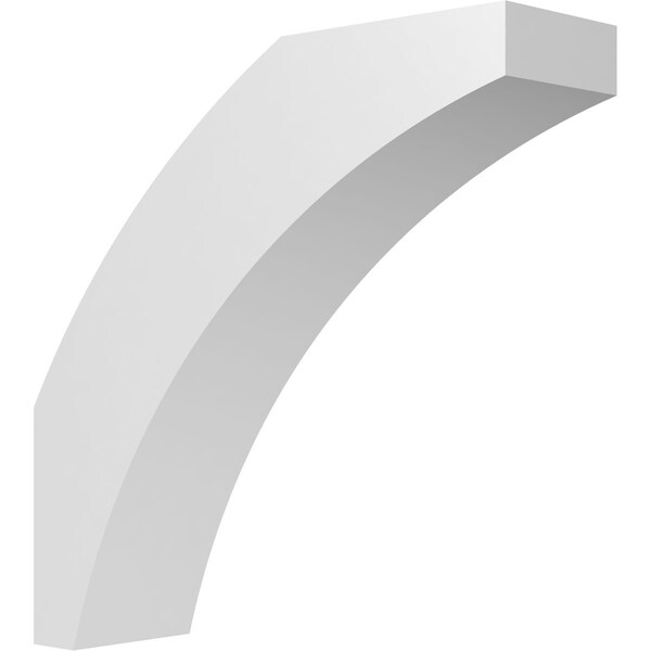 Ekena Millwork 4-in. W x 14-in. D x 14-in. H Thorton Architectural Grade PVC Knee Brace BRCP04X14X14THR - main